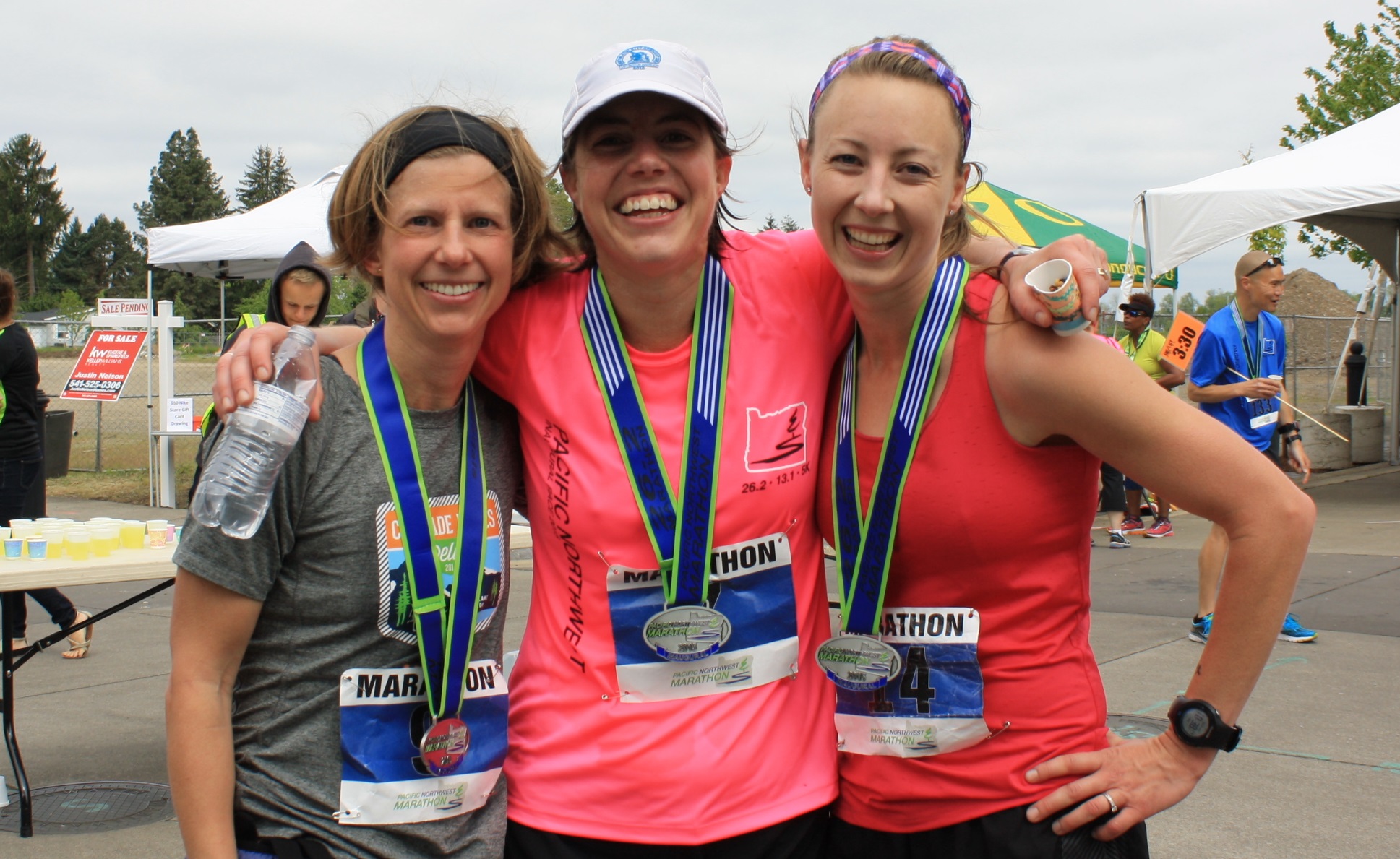 Three who ran their Boston Qualifier Marathon - Congratulations!